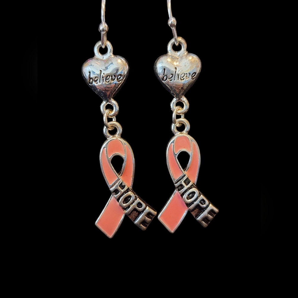 Bundle Breast Cancer Awareness Lapel Pins and Earrings